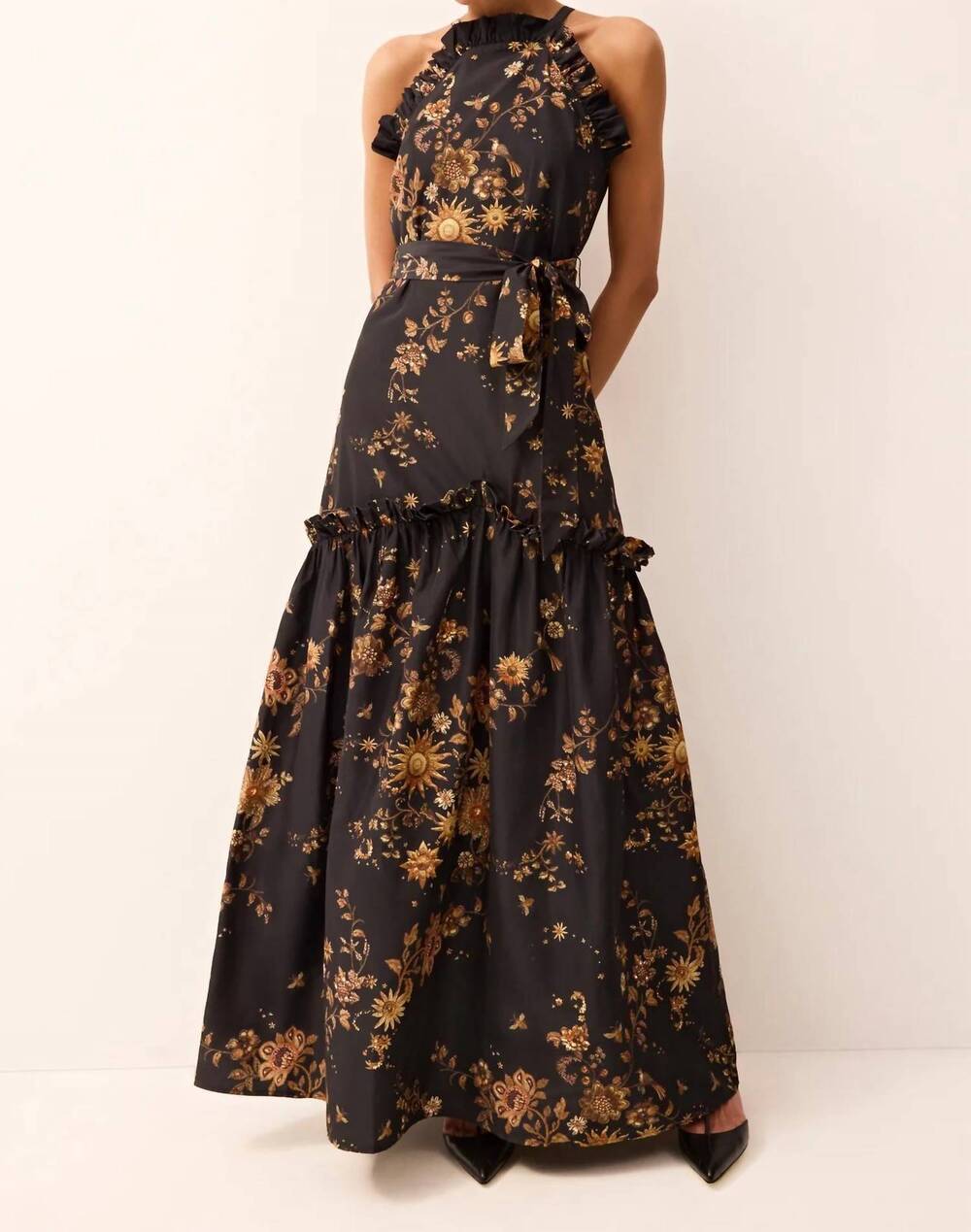NEW MARIE OLIVER keenan dress in gilded
